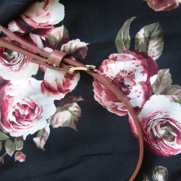 Wishful Park Rose Mini Dress With Belt Super Cute - Picture 3 of 8